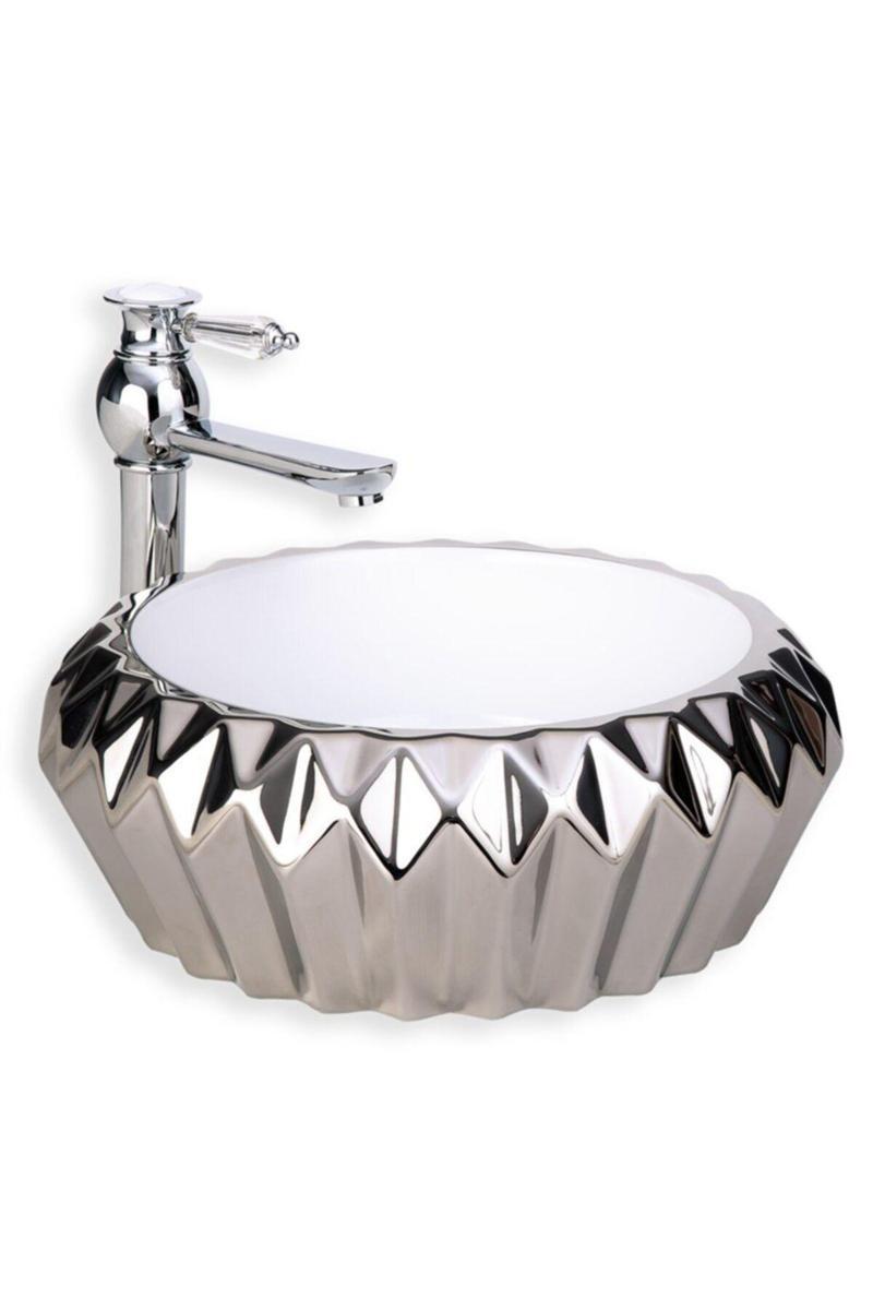 Eva Banyo E-8233 Tezgah Üstü Porselen Lavabo