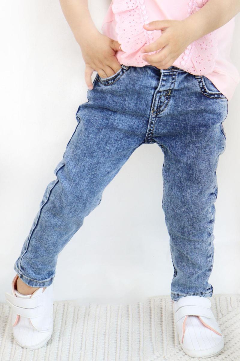 Erkek Çocuk Jean Pantalon Cepli 1-4 Yaş, Mavi