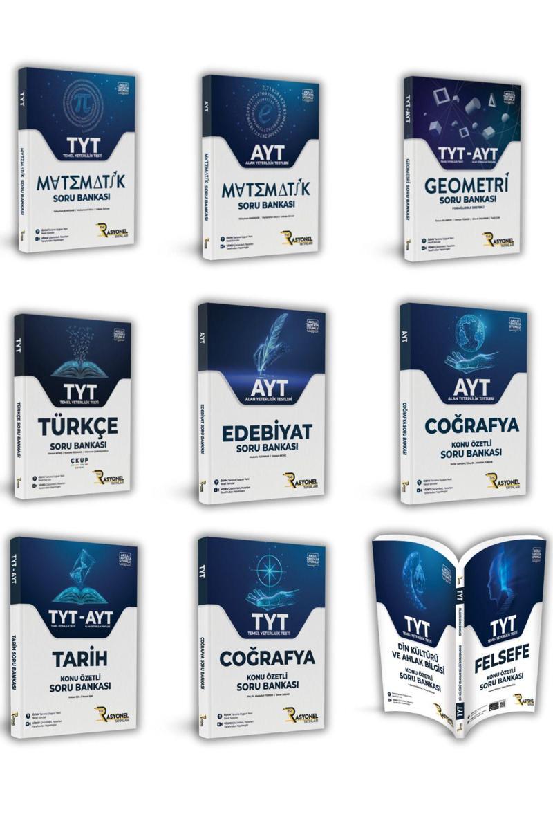 Rasyonel Yayınları Tyt-Ayt Eşit Ağırlık Seti (9 Soru Bankası)