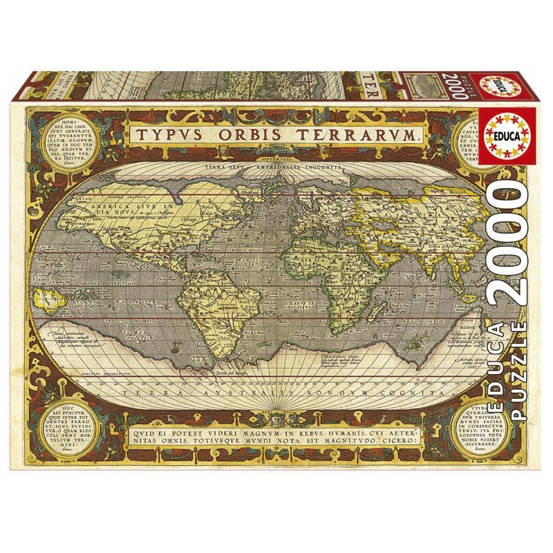 2000 Parçalık Dünya Haritası Puzzle - Map Of The World