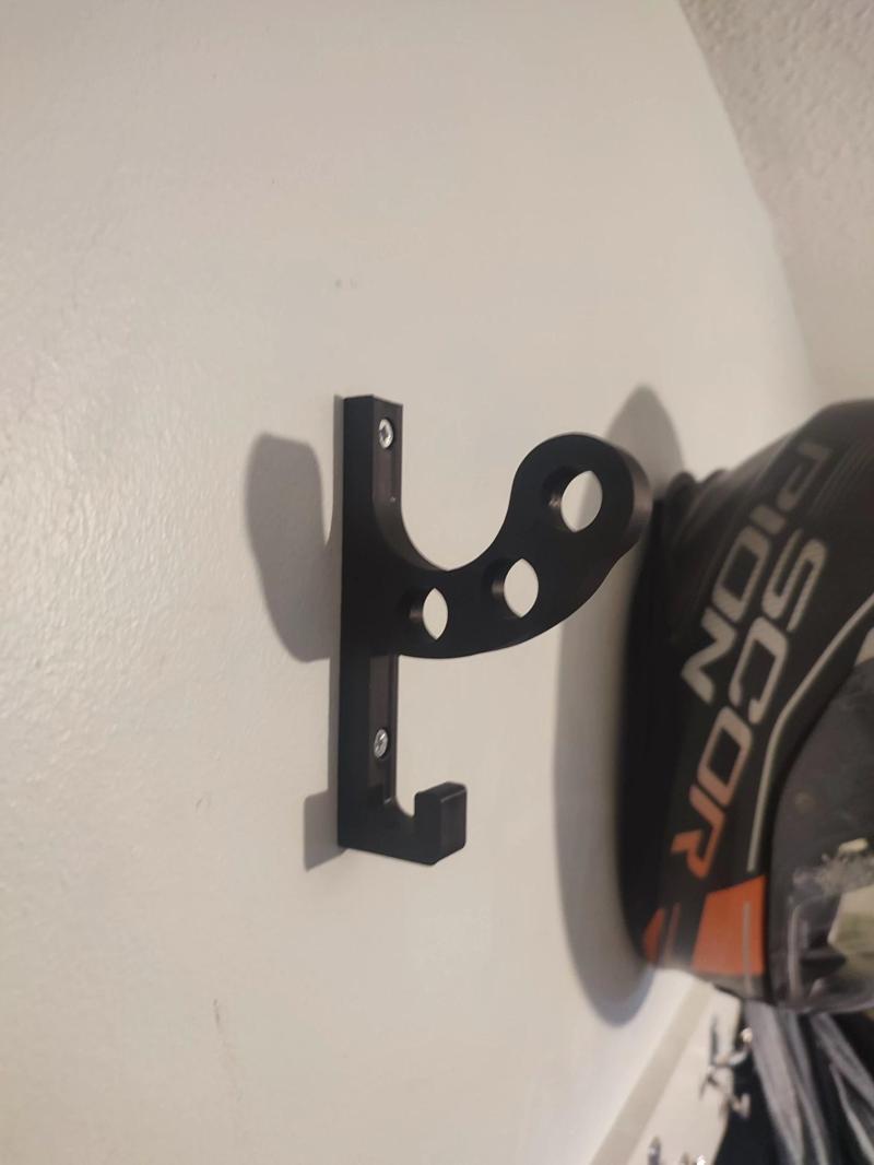 Motosiklet Bisiklet Scooter Kask Ve Mont Duvar Askısı Kask Tutucu Vida Dübel Dahil V2