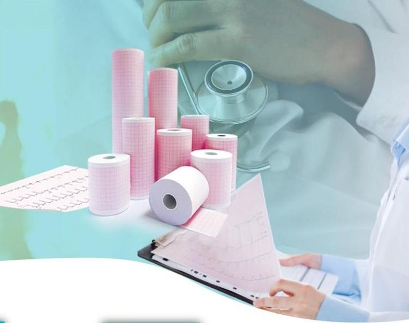 6 Adet Rulo EKG ECG 210mmx30metre Tam Metrajlı Yüksek Kaliteli Hassas Karelajlı Rulo Termal Kağıt
