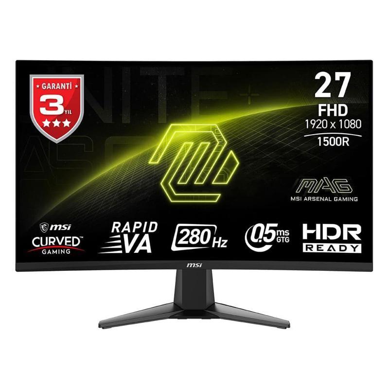 MAG 276CXF 27 1920x1080 280Hz 0.5ms HDMI DP Adaptive Sync Curved 1500R Gaming Monitör