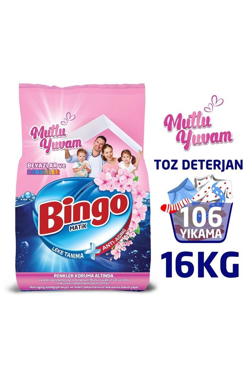 Matik 8 Kg Mutlu Yuvam Renkliler Ve Beyazlar Toz Çamaşır Deterjanı Ekonomi Paketi 2'li