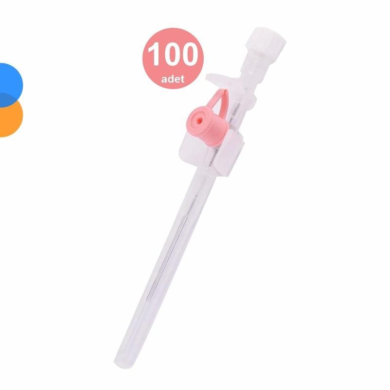 Lamed Branül (İntraket) Pembe 20G 100'lü Kutu