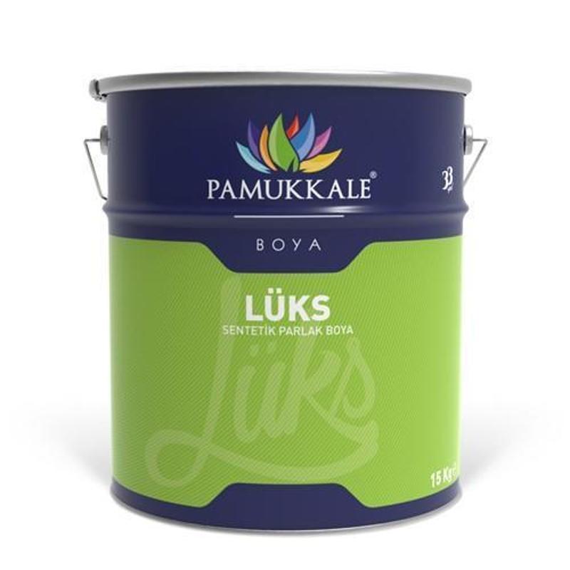 Pamukkale Lüks Parlak Sentetik Yağlı Boya 15 Lt Mat Siyah Ral 9905