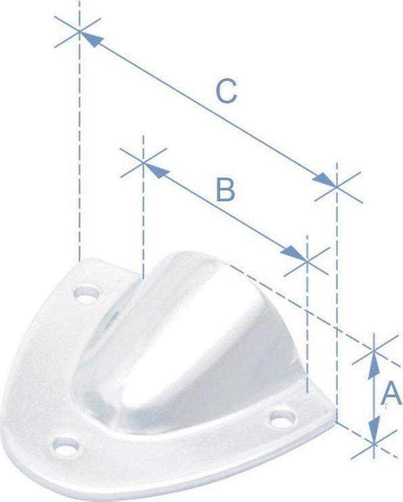 Havalandırma Kapağı, Inox 316, 16,3x33x54,10mm