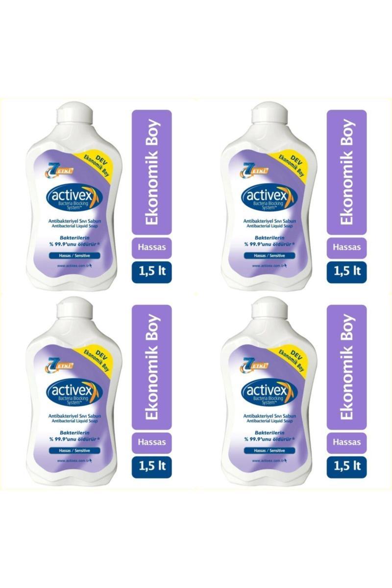Antibakteriyel Sıvı Sabun Hassas 1.5 Lt 4 Adet