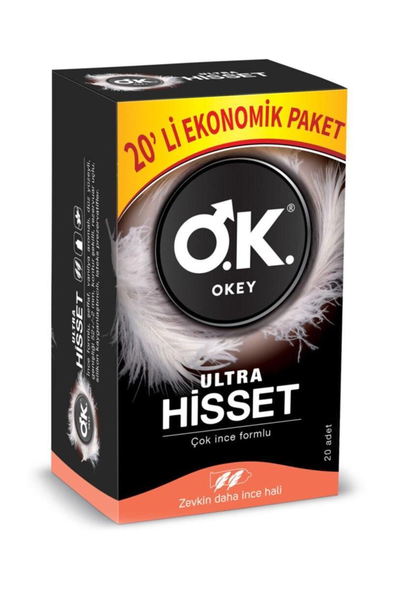 Ultra Hisset 20´Li X 2 Paket Prezervatif