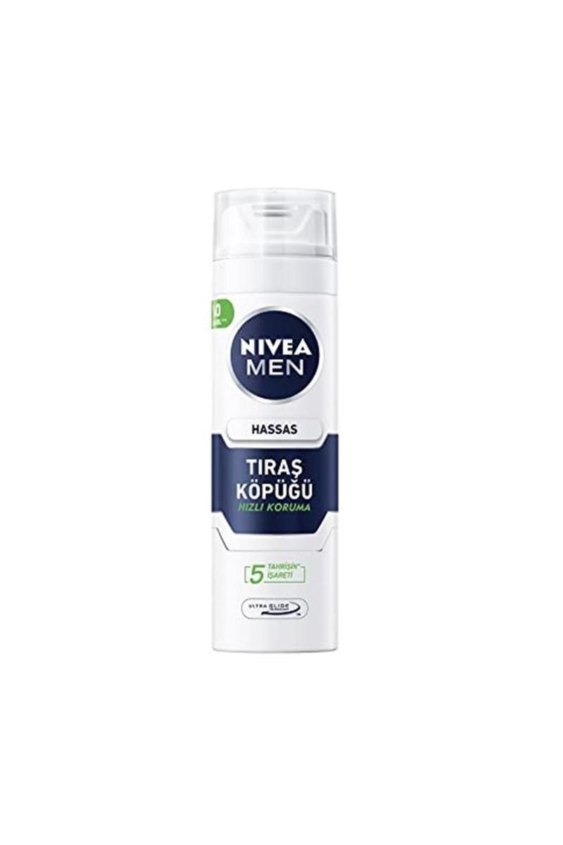 Nıvea Men Hassas Tıraş Köpüğü 200 Ml Hassas Ciltlere Özel Hızlı Koruma