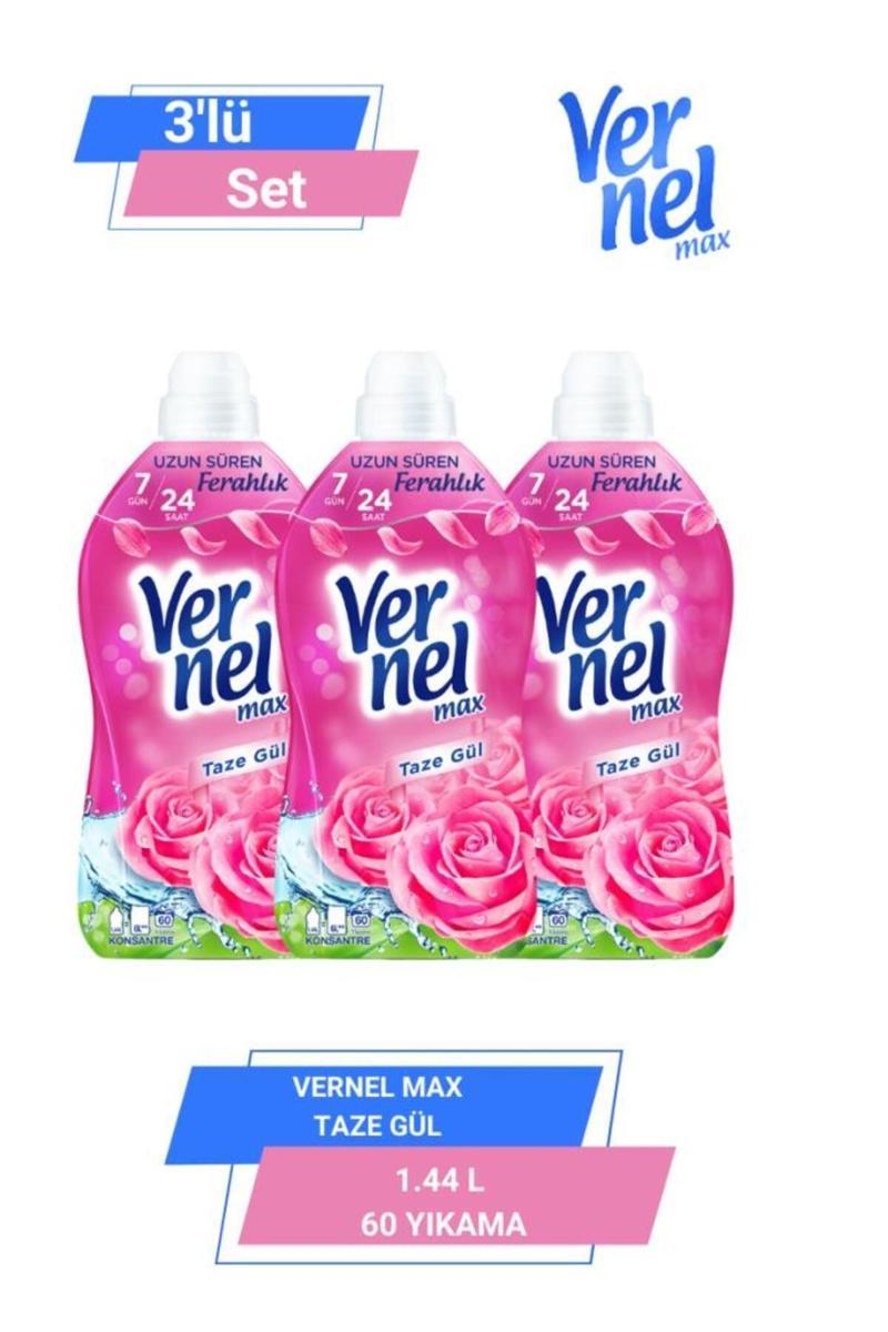 Max Taze Gül 1.44L 60 Yıkama 3'Lü Set