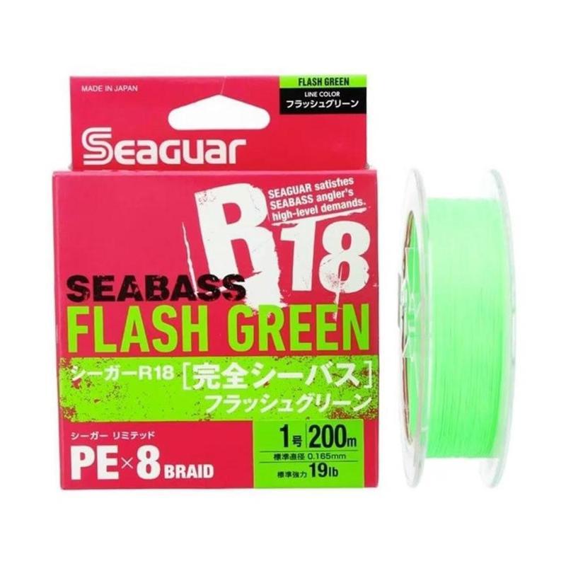 R18 Seabass 8B Flash Green 150m İp Misina 0,16mm