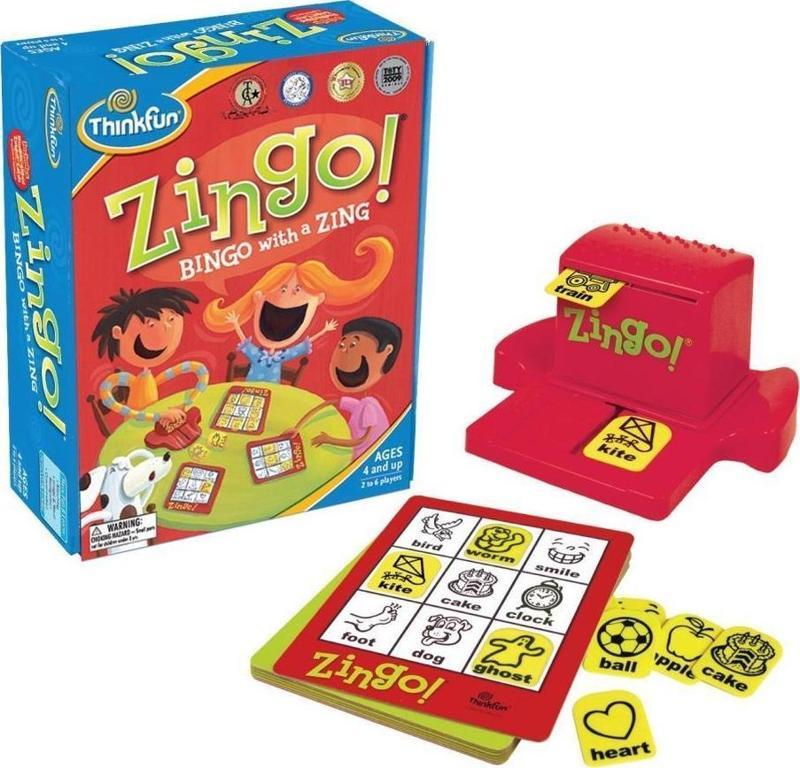 Thinkfun Zingo Zingomatik ile Resimli Tombala Eşleştirme Kutu Oyunu