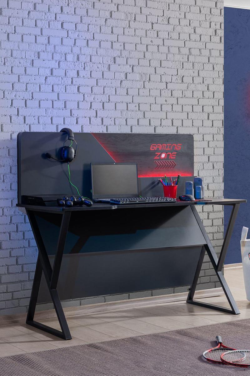 Bilgisayar Masası, Gamer Oyuncu Odası, Ledli Çalışma Masası