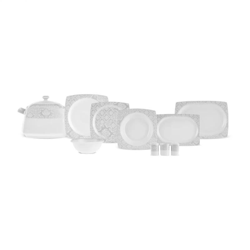 Square Bone Bridal 60 Parça 12 Kişilik Yemek Takımı