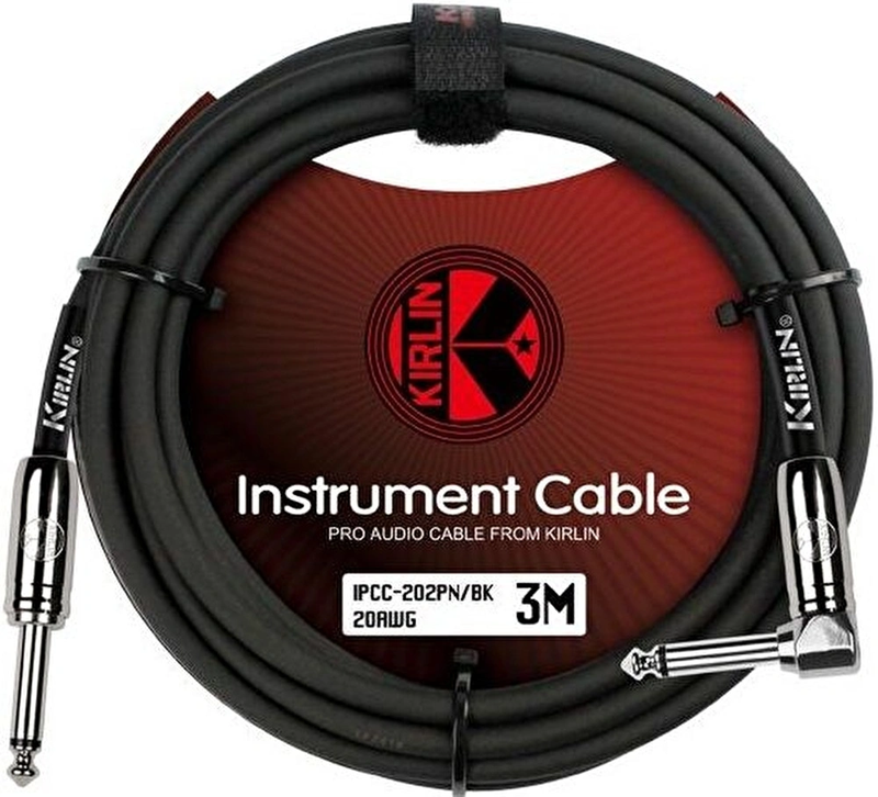 KIRLIN IPCC-202PN-3M-BK / 1/4'' MONO PLUG KABLO