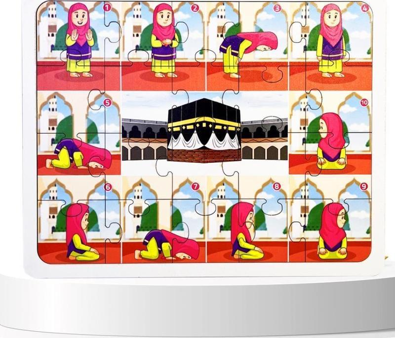 İslamı Öğreniyorum Puzzle Serisi - Kız Namaz 83015,Okula (Din Kültürü) Katkı Sağlayan Puzzle Oyuncak