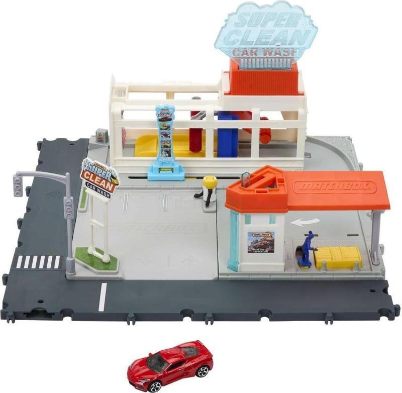 Matchbox MX Sürücüler Süper Oto Yıkama Oyun Seti HBD74 HNJ54 Araç Yıkama İstasyonu