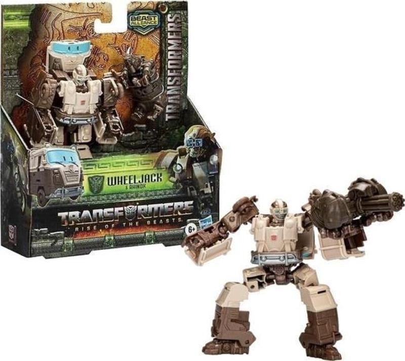 Rise Of The Beasts Wheel Jack & Rhinox F3897 F4615,Transformers Robotları ve Canavar Robotları Figür Seti