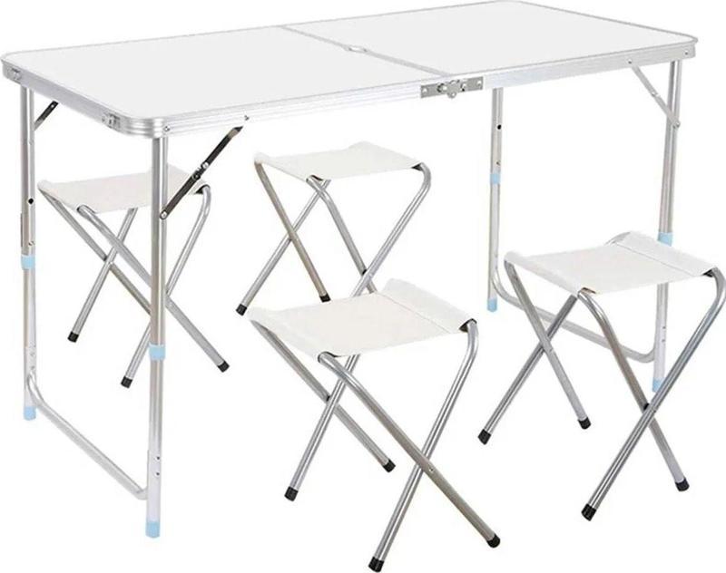 4 Tabureli Katlanabilir Piknik Masası Seti Kamp Masa Seti