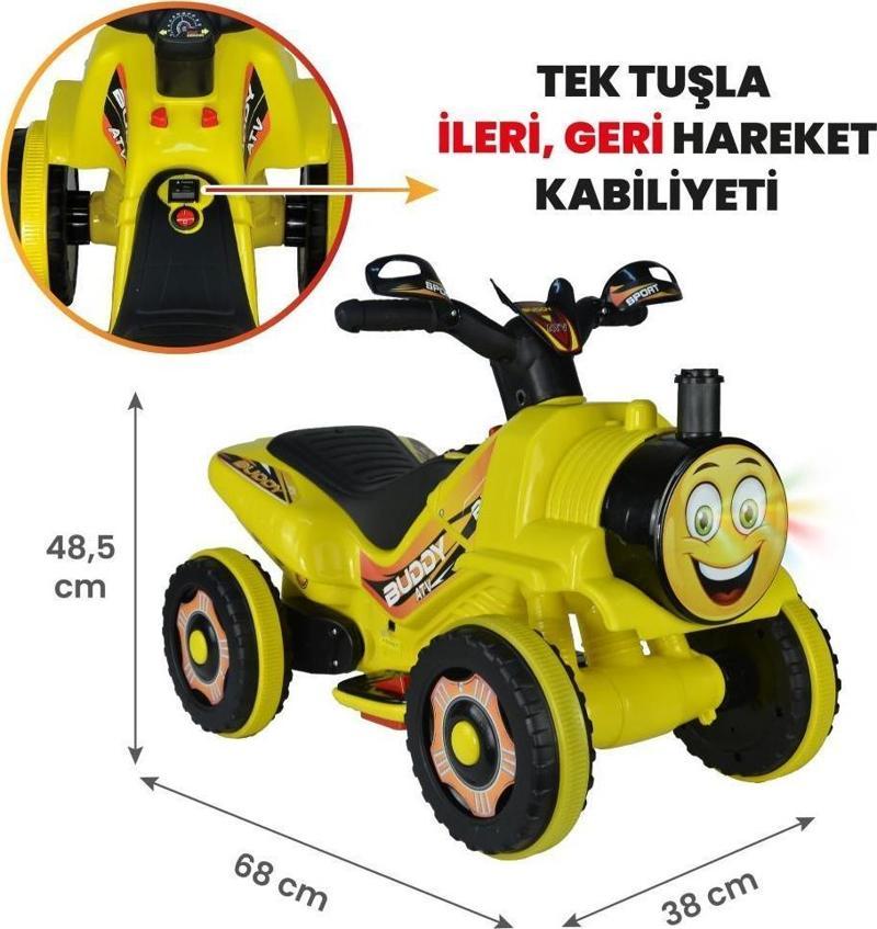 6V Akülü ATV BUDDY Sarı