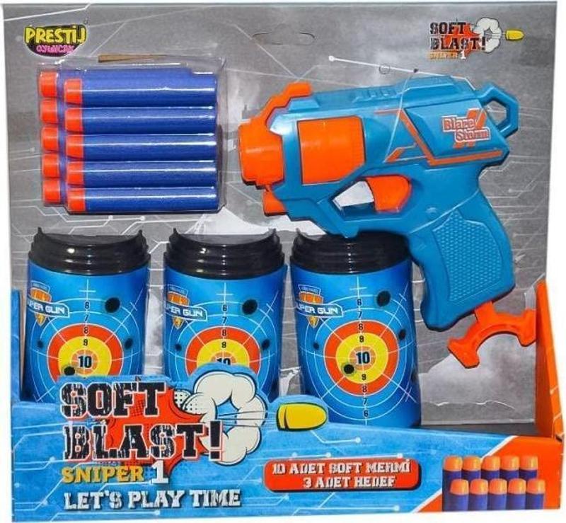 Sniper 1 Soft Blast Dart Fırlatıcı Hedefli Oyuncak