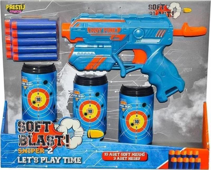 Sniper 2 Soft Blast Dart Fırlatıcı Hedefli Oyuncak