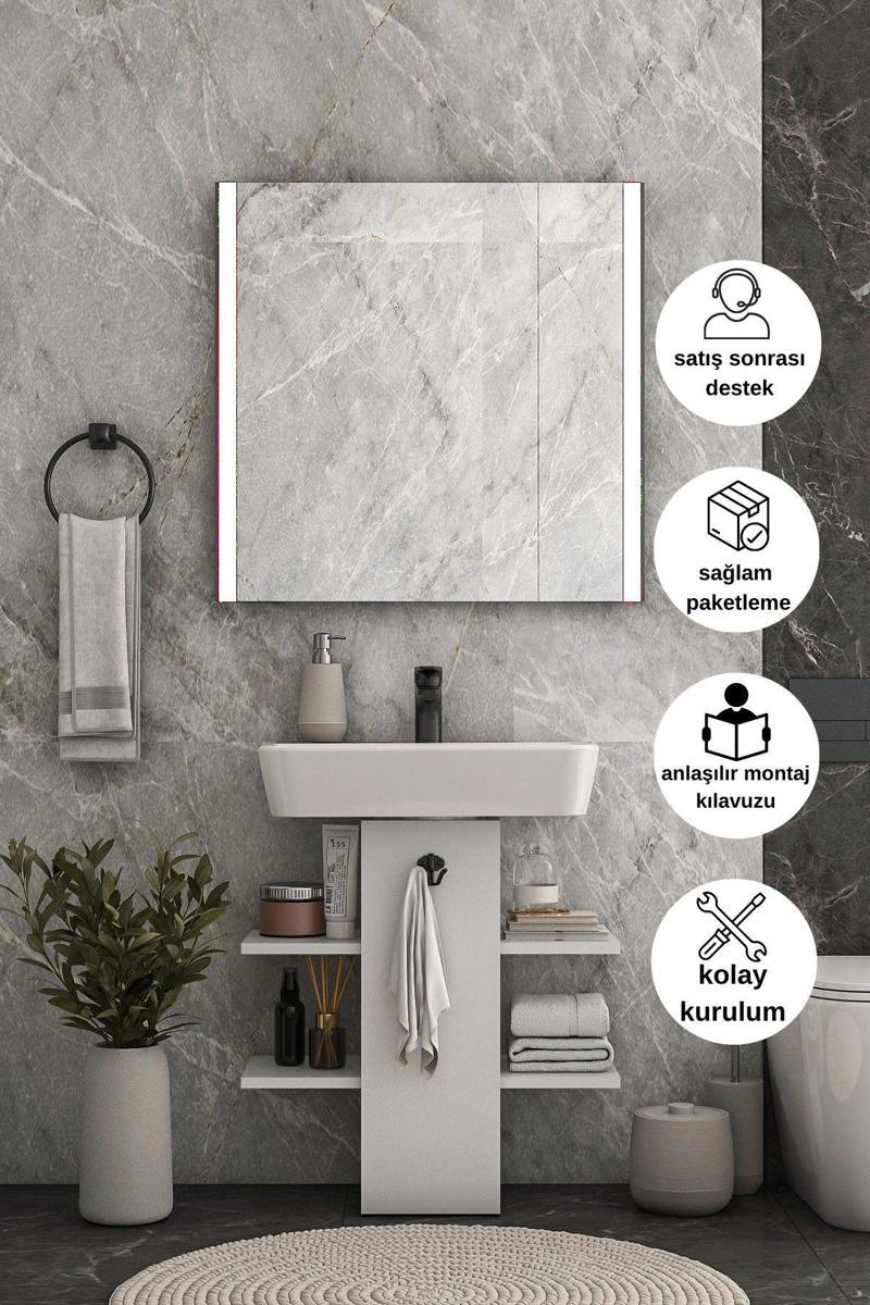 Lavabo Altı Raflı Düzenleyici Banyo Dolabı Lavabo Altı Dolap
