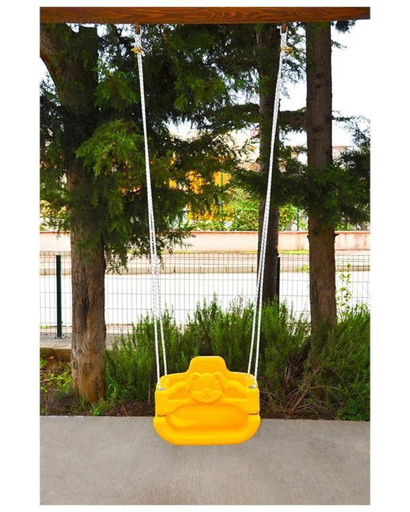 İpli Plastik Sarı Bebek Salıncağı