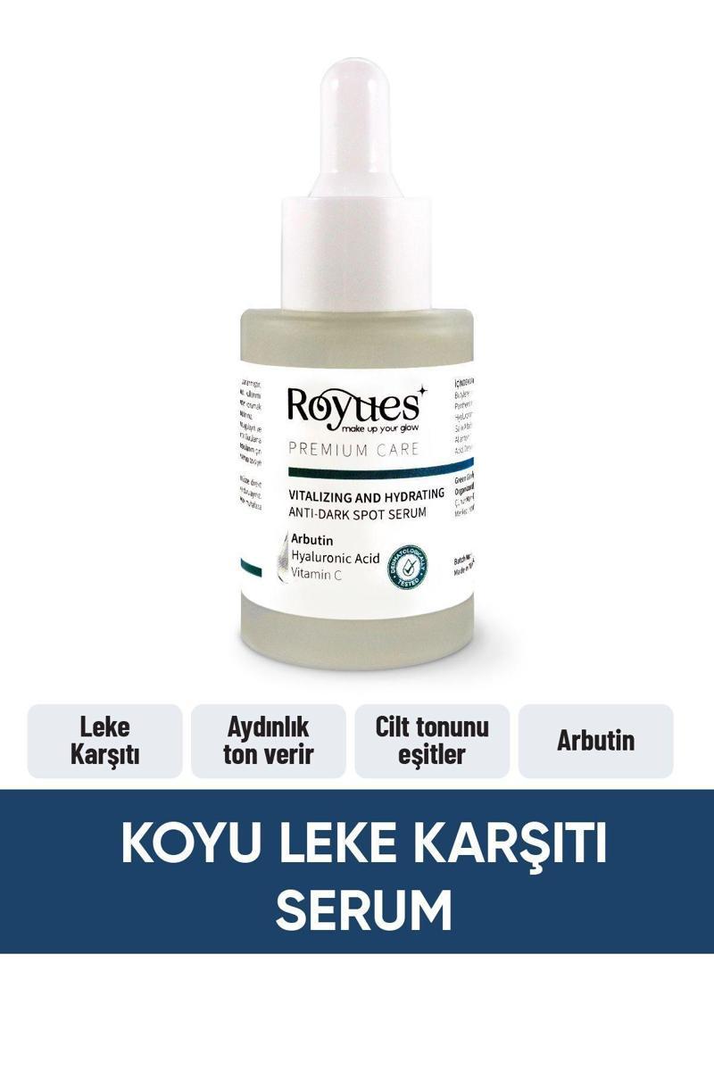 Koyu Leke Karşıtı Arbutin Cilt Serumu, Cilt Tonu Eşitleyici (Arbutin + Hyalüronik Asit + Vitamin C)