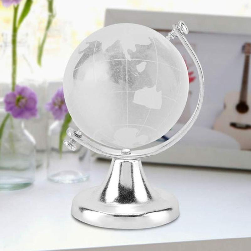 Büro Ev Dekoru için Hediyelik Mini Dünya Kristal Cam Küre