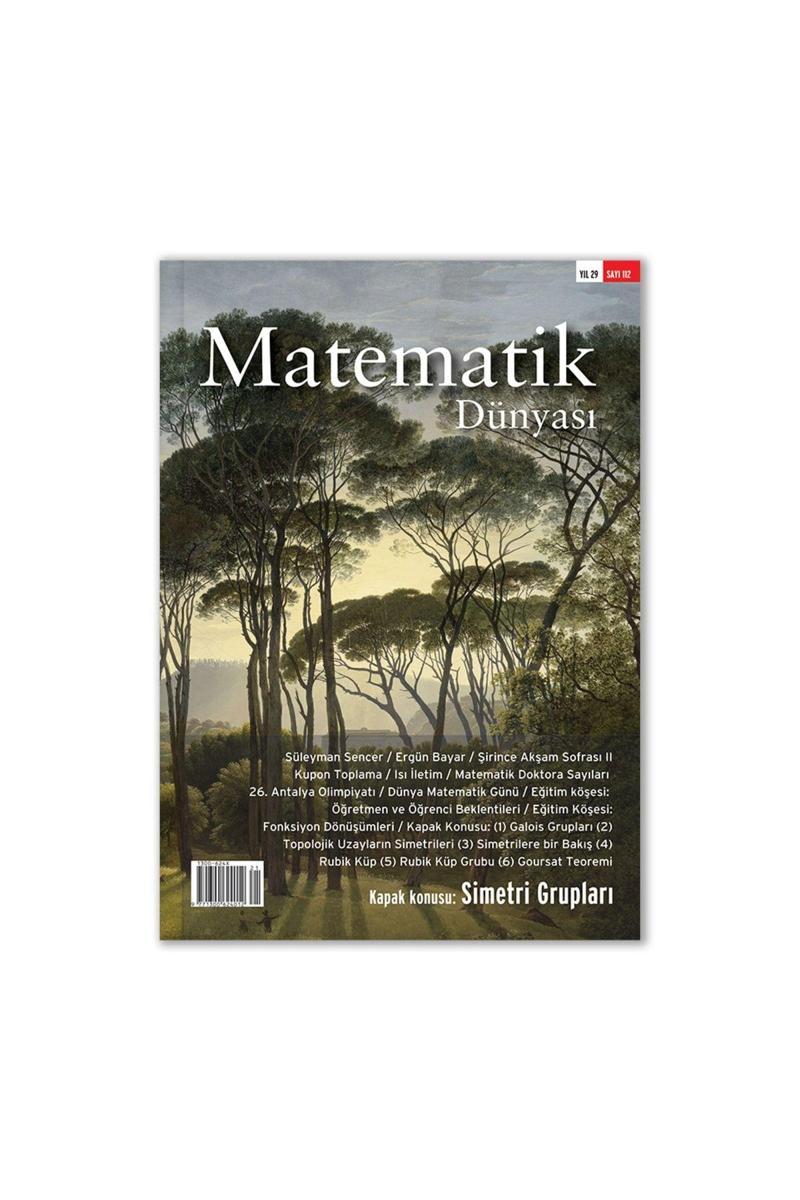 Nesin Yayınevi Matematik Dünyası Dergisi:112 Yıl:2022