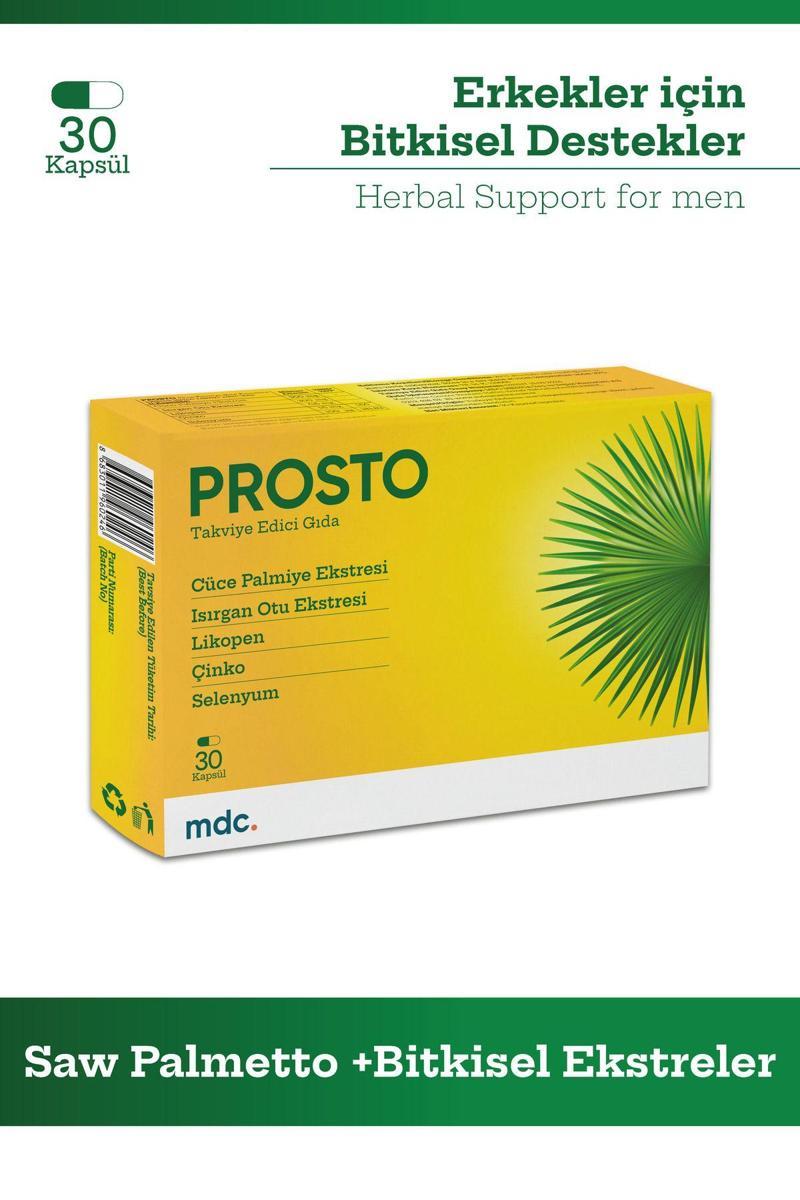 PROSTO (Saw Palmetto, Isırgan Otu, Likopen, Çinko, Selenyum) 30 Kapsül