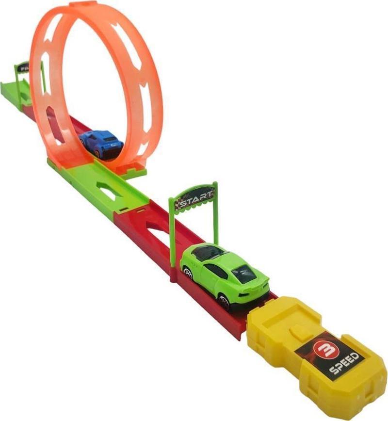 2 Arabalı Tek Fırlatıcılı 70 cm Drag Yarış Pisti