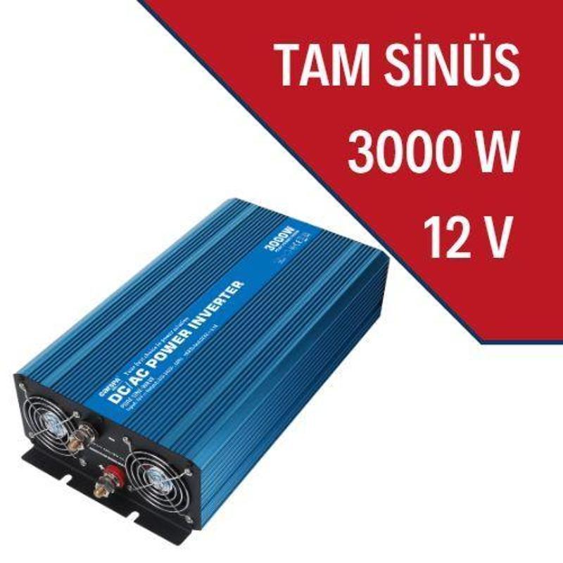 Carspa Lexron 12 Volt 220 Volt Çevirici 3000 Watt Tam Sinüs İnvertör