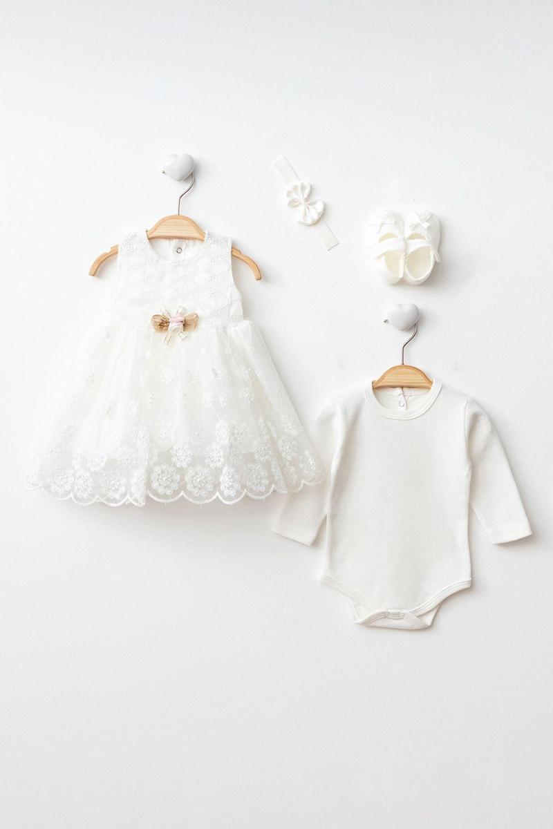 Kız Bebek Mevlüt Elbisesi 4'Lü Set