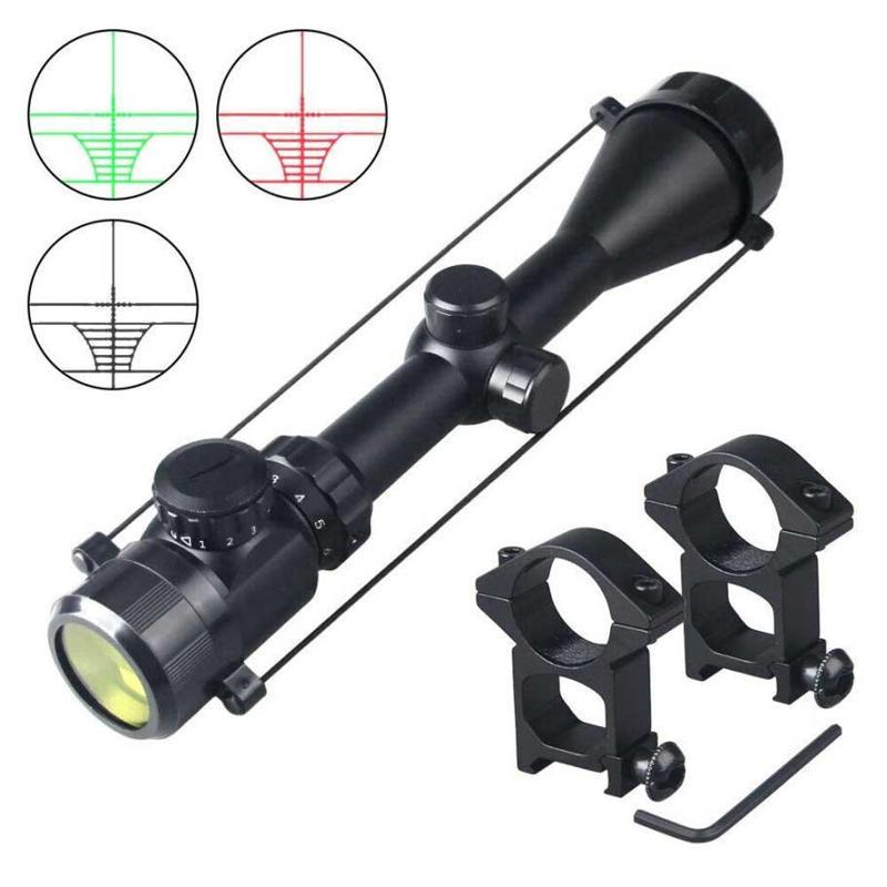 3-9x50 Zoomlu Dürbünü Kırmızı Yeşil Işık Çelik Gövde