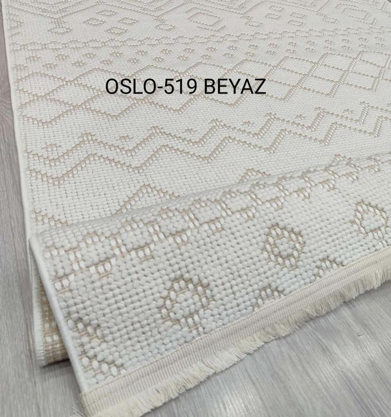 Decoser Oslo Koleksiyonu Dokuma Halı DH519 Beyaz