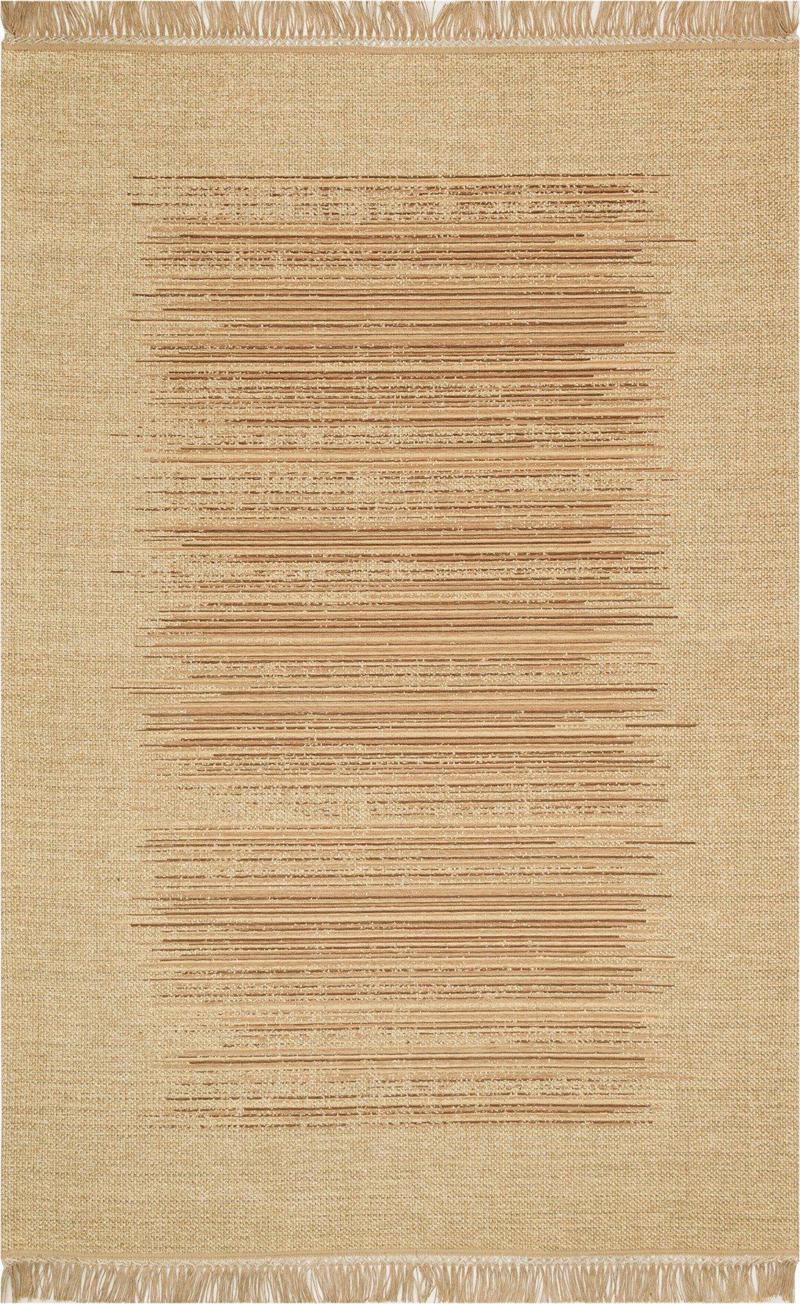 Eko Brooklyn Hasır Görünümlü Kaymaz Renkli Dokuma Modern Kilim BRK02