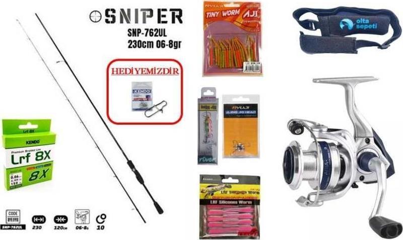 Fujin Sniper 230cm 0.6-8g & Okuma Aria 1000A LRF Seti