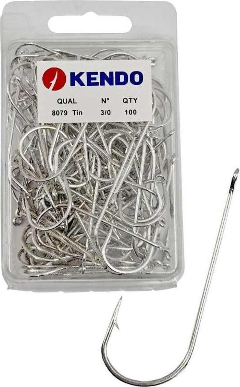 8079 Abardeen Tin 3/0 100 Adet Halkalı Olta İğnesi