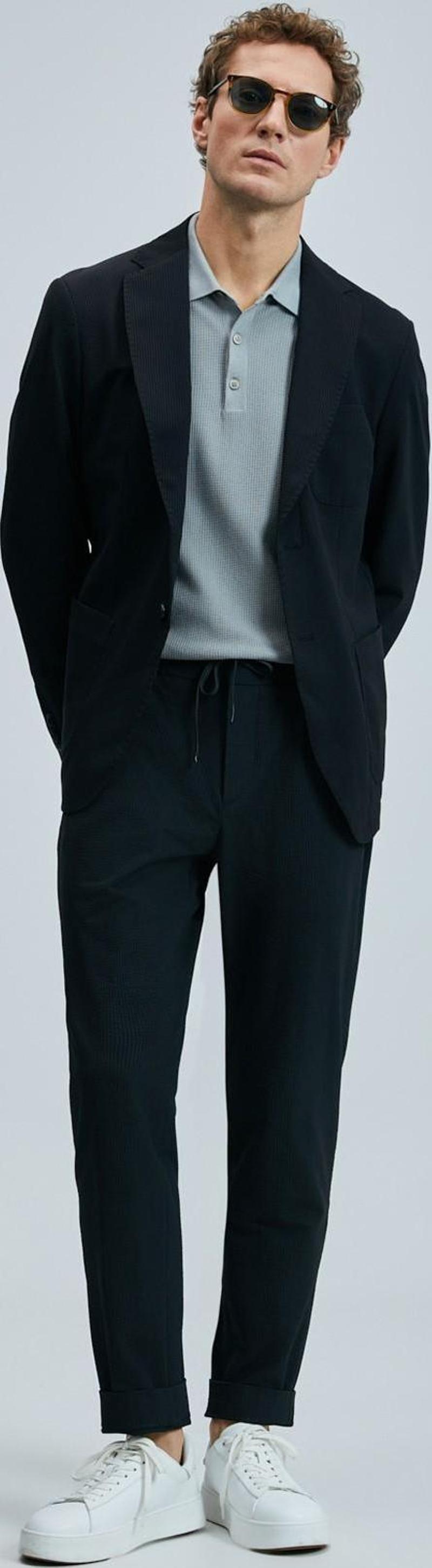 Hunter Smart Erkek Chino Pantolon Slim Fit Siyah