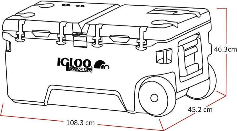 CoreMAX 120 Tekerlekli Buzluk 120 Litre