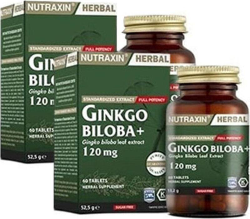 Ginkgo Biloba 120 Mg 60 Tablet 2'Li Paket