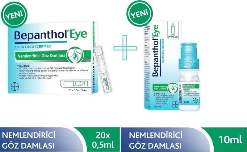Eye Göz Damlası 10 Ml+ Eye Göz Damlası 0,5 Ml X 20 Flakon