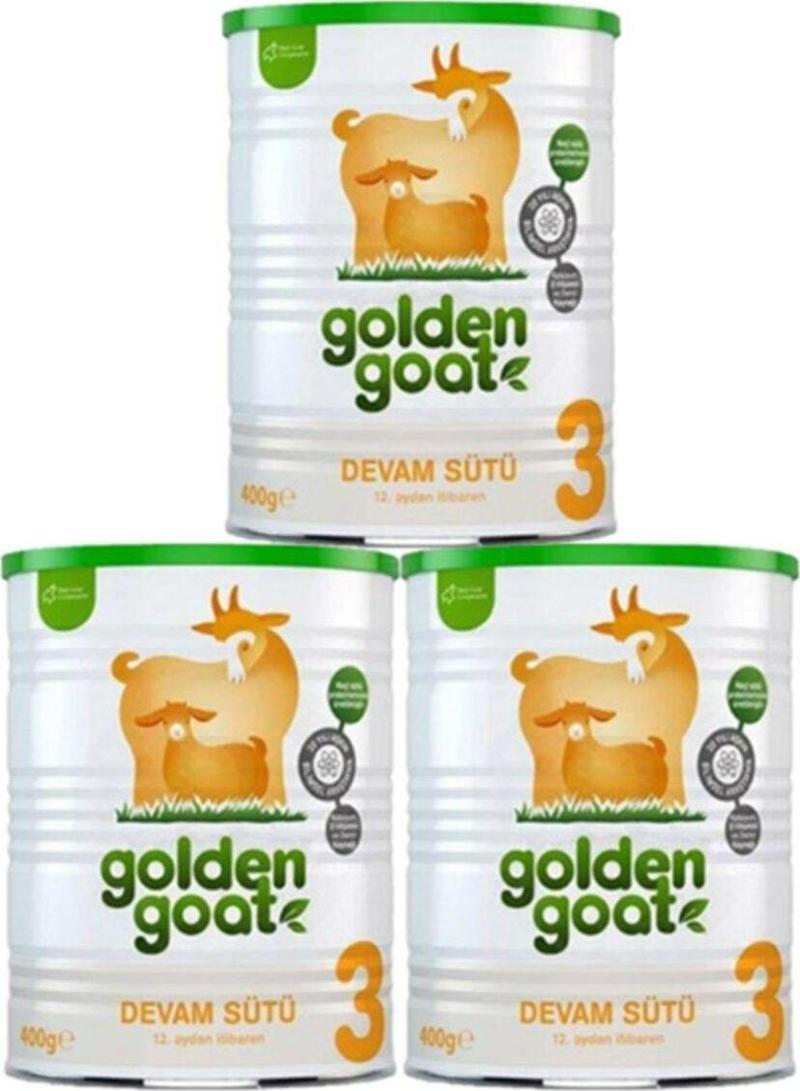3 Keçi Devam Sütü 400 Gr X 3 Adet