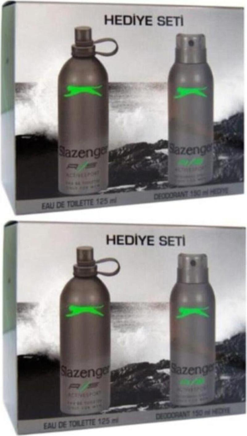 Active Sport Yeşil Erkek Parfümü 125Ml Deodorant 150Ml Set X 2 Adet