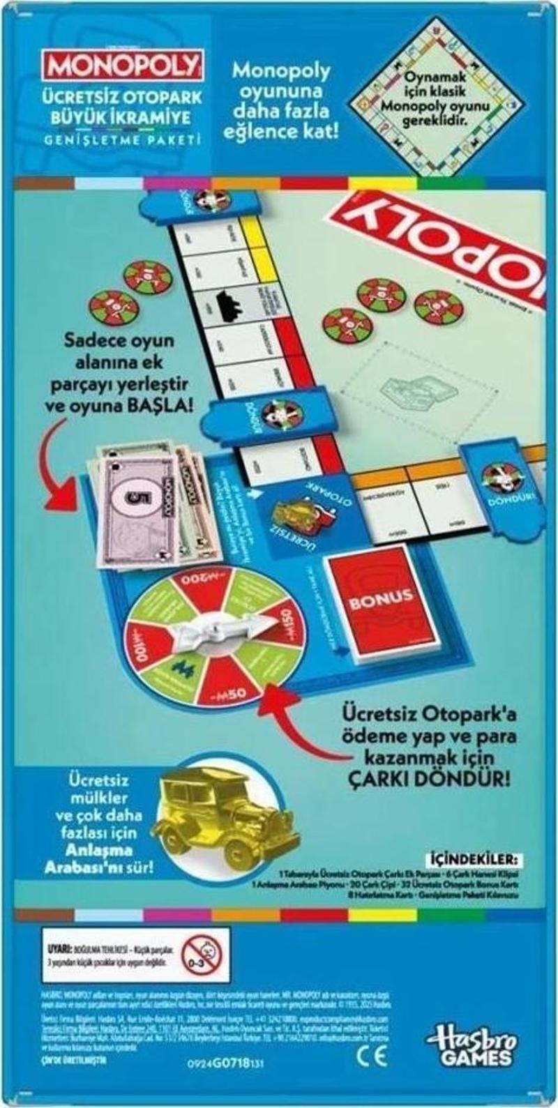 Nessiworld G0718 Monopoly Ücretsiz Otopark İkramiyesi - Genişletme Paketi