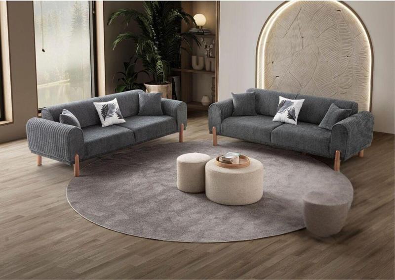Armoni 3+3 Koltuk Takımı Antrasit