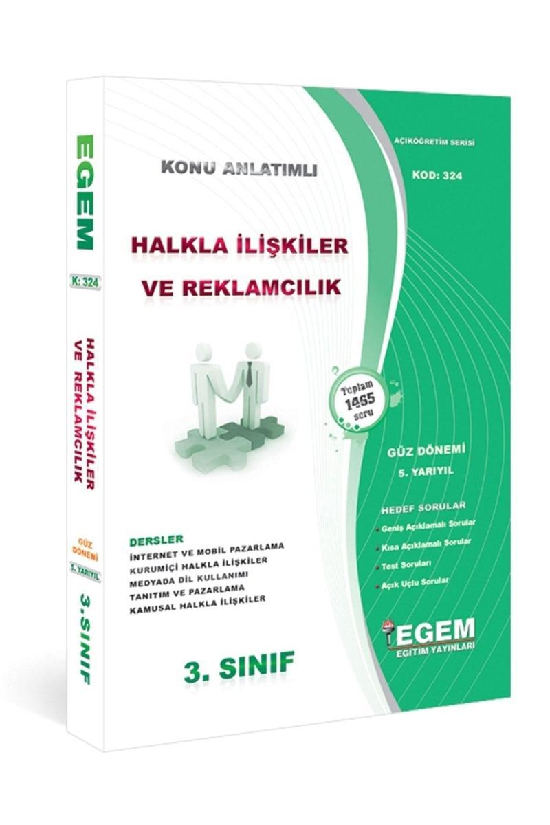 Egem Eğitim Yayınları Aöf 3. Sınıf Halkla Ilişkiler Ve Reklamcılık(Güz Dönemi) Konu Anlatımlı Soru Bankası Tüm Dersler
